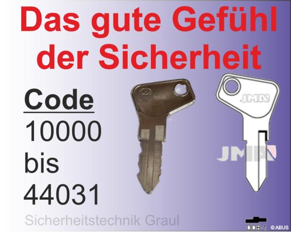Wartburg/Trabant Schlüssel nach Code 10000(15) bis 44031(15) Doblina DOB-1